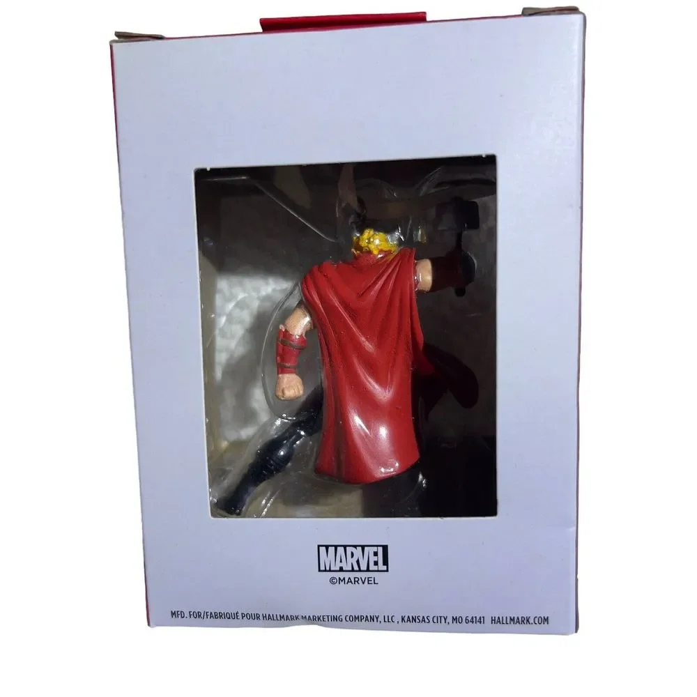 Hallmark 2021 Marvel THOR & Mjolnir 3” Christmas Tree Ornament Collective - Picture 5 of 7